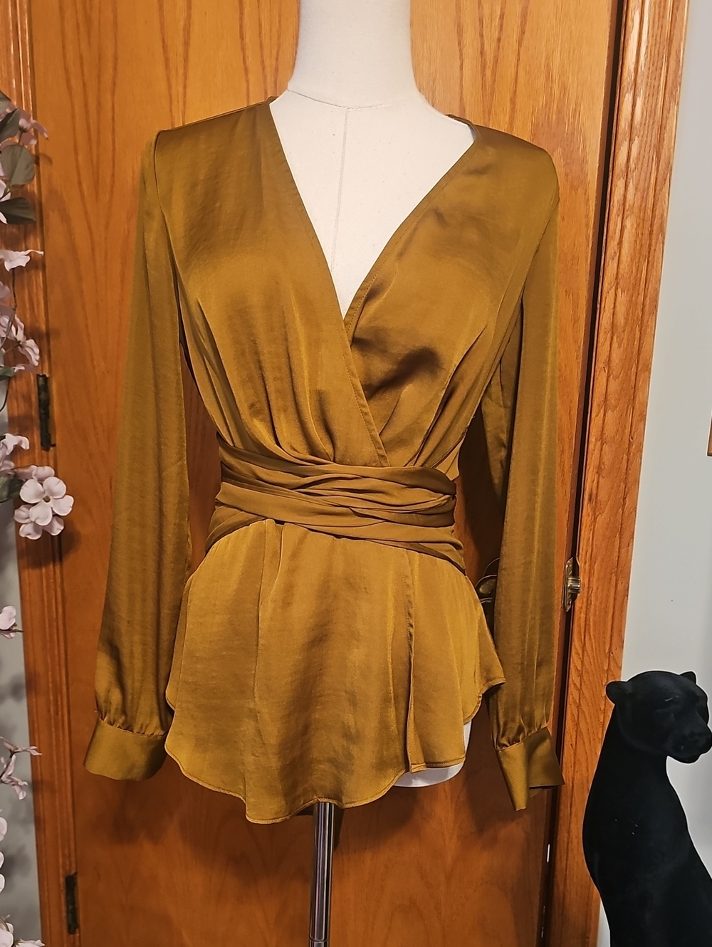 Anthropologie Moulinette Soeurs Silky Wrap Top